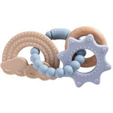 Three Hearts Catalina Rattle Teether Silicone and Beechwood