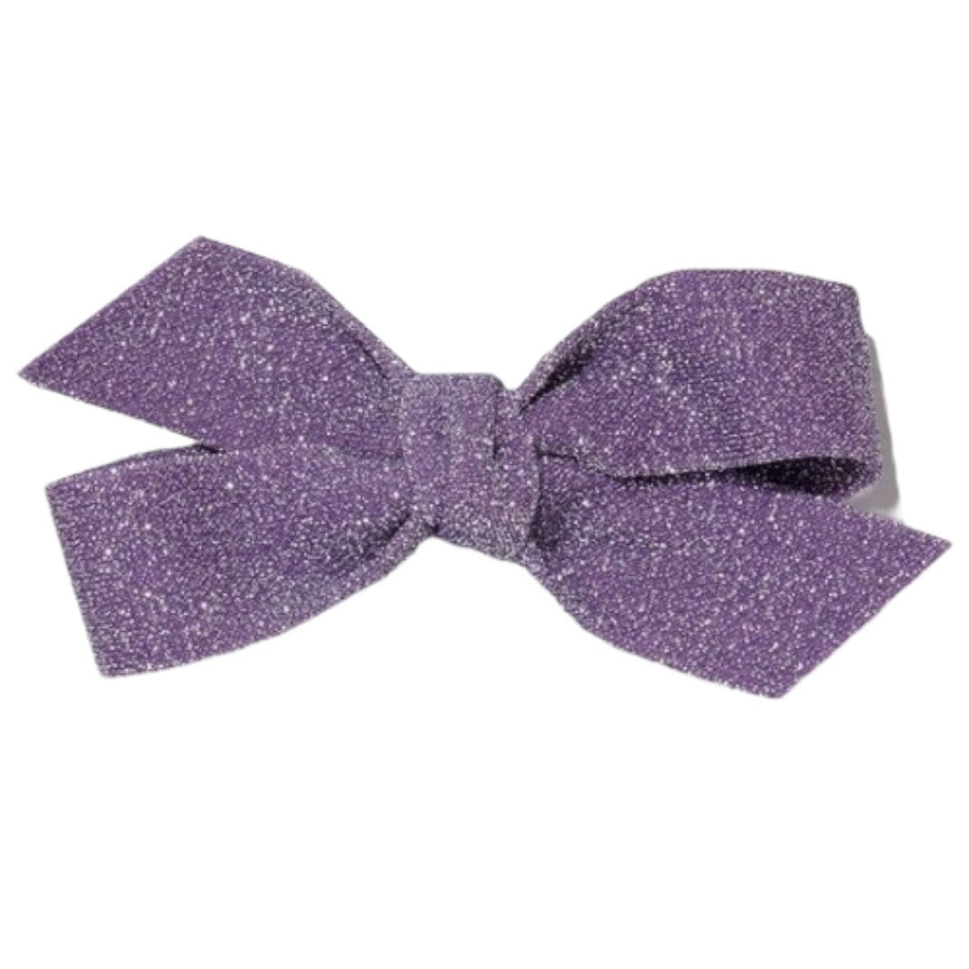 Petite Hailey Glitter Bow Clip