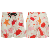 Pepita & Me Orange Rashguard & Crustaceos Arena Swimshort Set