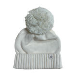 Luna + Luca Pom Beanie - Cream