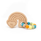 Rainbow Teether Beech Wood