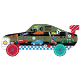 Floss & Rock Cars 40pc Racing Car Shaped Jigsaw