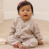 QUINCY MAE Long Sleeve Bubble Romper - Lilac Mist