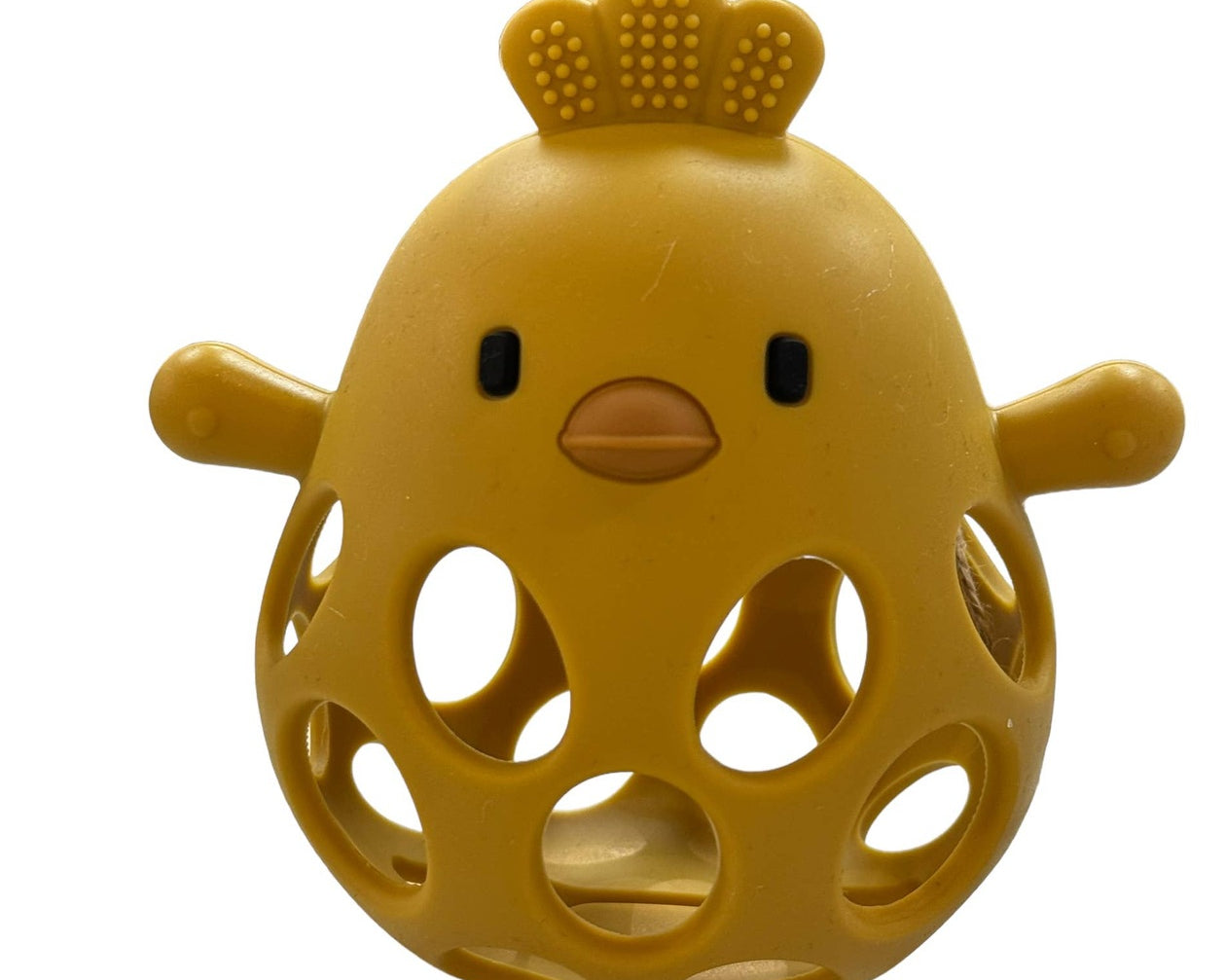 Three Hearts Silicone 3D Chicken Teether