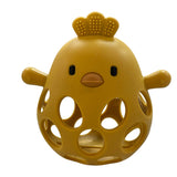 Three Hearts Silicone 3D Chicken Teether
