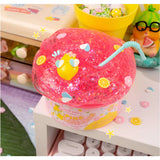 Kawaii Pink Lemonade Clear Slime