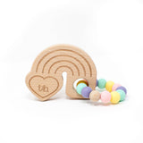 Rainbow Teether Beech Wood