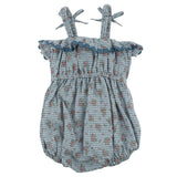 oh baby! Harriet Romper - Dahlia Floral Print - Denim