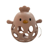 Three Hearts Silicone 3D Chicken Teether