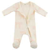 Oh Baby! Big Bows Pink Footie (Milk)