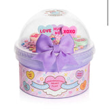 Kawaii Slime Company Conversation Heart Fluff Slime