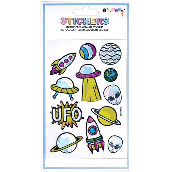 Iscream Outerspace Metallic Stickers