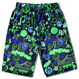 Iscream Corey Paige Graffiti Gamer Plush Board Shorts