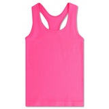 Iscream Bright Pink Ribbed Racerback Tank Top