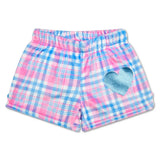 Iscream Theme Varsity Pink Plush Shorts
