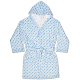 Iscream Blue Ditsy Hooded Plush Robe
