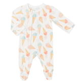 Coccoli Modal Zipper Ice Cream Footie