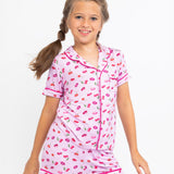 Preppy Goose Cherry and Lips Pajama Set