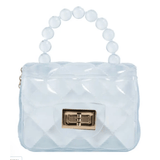 Mavi Bandz Mini Jelly Purse with Crossbody Gold Chain