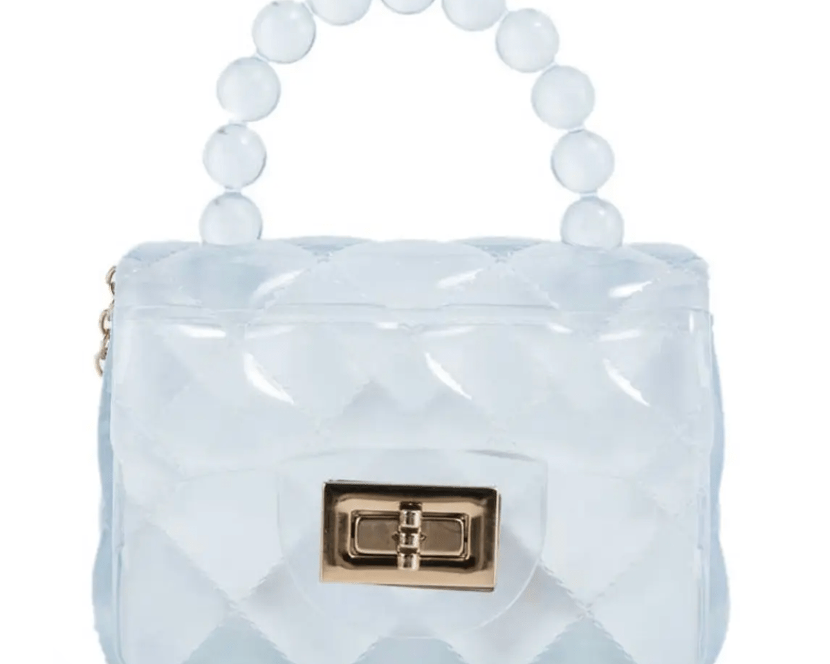 Mavi Bandz Mini Jelly Purse with Crossbody Gold Chain