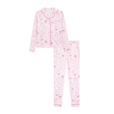 Preppy Goose Blush Club Long Sleeve Jersey Pajama Pant Set