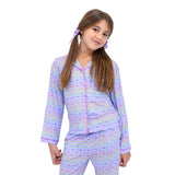 Preppy Goose Dreamy Skies Long Sleeve Jersey Pajama Pant Set