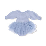 Angel Dear Soft Chambray L/S Smocked Bubble with Tutu