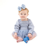Angel Dear Soft Chambray L/S Smocked Bubble with Tutu