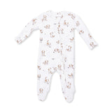 Angel Dear Explorer Puppy - 2 Way Zipper Footie - Blue