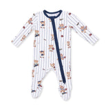 Angel Dear 2 Way Zipper Footie - Mixed Sports Bears