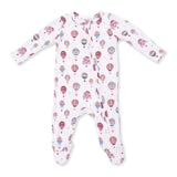 Angel Dear 2-Way Zip Footie - Hot Air Balloons