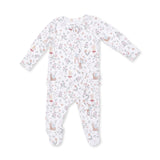 Angel Dear 2 Way Ruffle Back Zipper Footie - Enchanted Woodland
