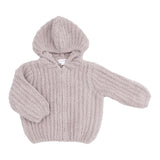 Angel Dear Chenille Hooded Jacket - Stone