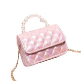 Mavi Bandz Mini Spring Pastel Clutch Purse with Crossbody Gold Chain