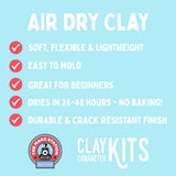 The Make Station Air Dry Clay Kit - Strawberry Snailcake