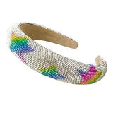 Mavi Bandz Star Rainbow Crystal Studded Fashion Headband