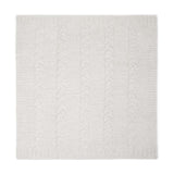 Barefoot Dreams CC Braided Cable Receiving Blanket 30x30 (Heathered Almond Sandstone)