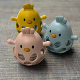 Three Hearts Silicone 3D Chicken Teether