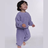 7AM Boxy Fuzzy Sweater - Taro