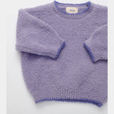 7AM Boxy Fuzzy Sweater - Taro