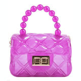 Mavi Bandz Mini Jelly Purse with Crossbody Gold Chain
