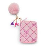 Zomi Gems + Tiny Treats Barbie™ Ribbon Dance Kids Zip Wallet with Pom Charm