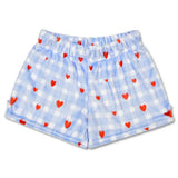 Iscream Gingham Hearts Plush Shorts