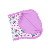 Angel Dear Preppy Roses Ruffle Burp Cloth O/S