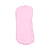 Angel Dear Solid Nosegay Pink Ruffle Burp Cloth