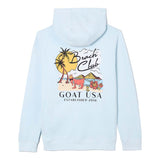 GOAT USA Beach Club Hooded Sweatshirt: Ice Blue