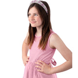 Mavi Bandz Pink Ribbon Bow Crystal Rhinestone Fashion Headband