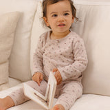 QUINCY MAE Pointelle Long Sleeve Tee + Legging - Ditsy Hearts