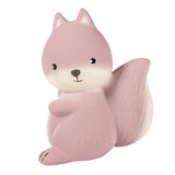 Tikiri Squirrel Natural Rubber Teether, Rattle & Bath Toy
