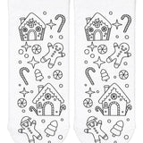 Living Royal Gingerbread House Coloring Socks